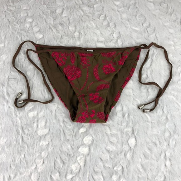 Floral Brown and Pink Bikini Set - Picture 5 of 10